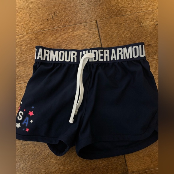 Under armour shorts youth small navy blue - Picture 1 of 4